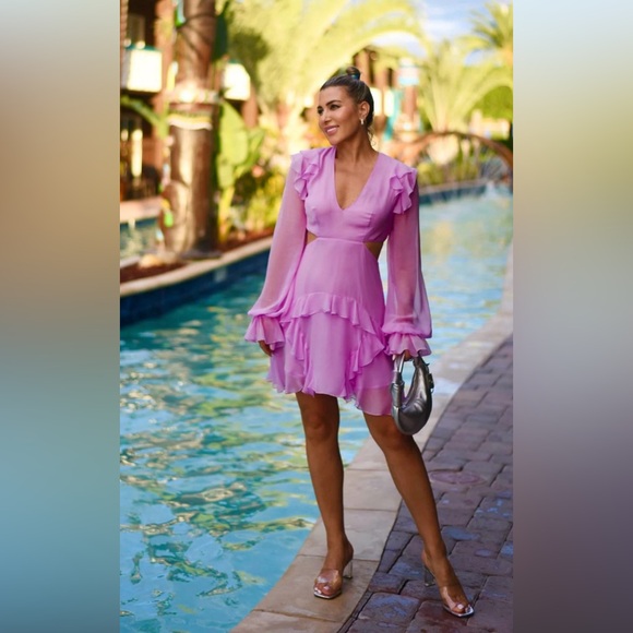 Angelance New York Silk Chiffon Dress - Picture 1 of 14